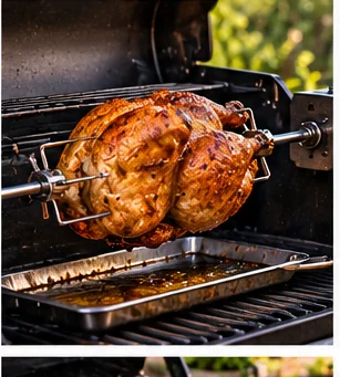 Is a Grill Rotisserie Worth It? Chicken, Roasts and the Case for Self-Basting Rotation editorial grilling image